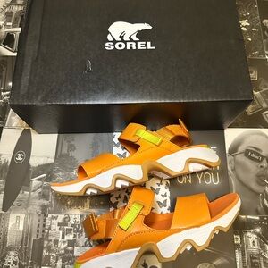 Sorel Women’s' Orange Kinetic Impact II Sling Low Sandals